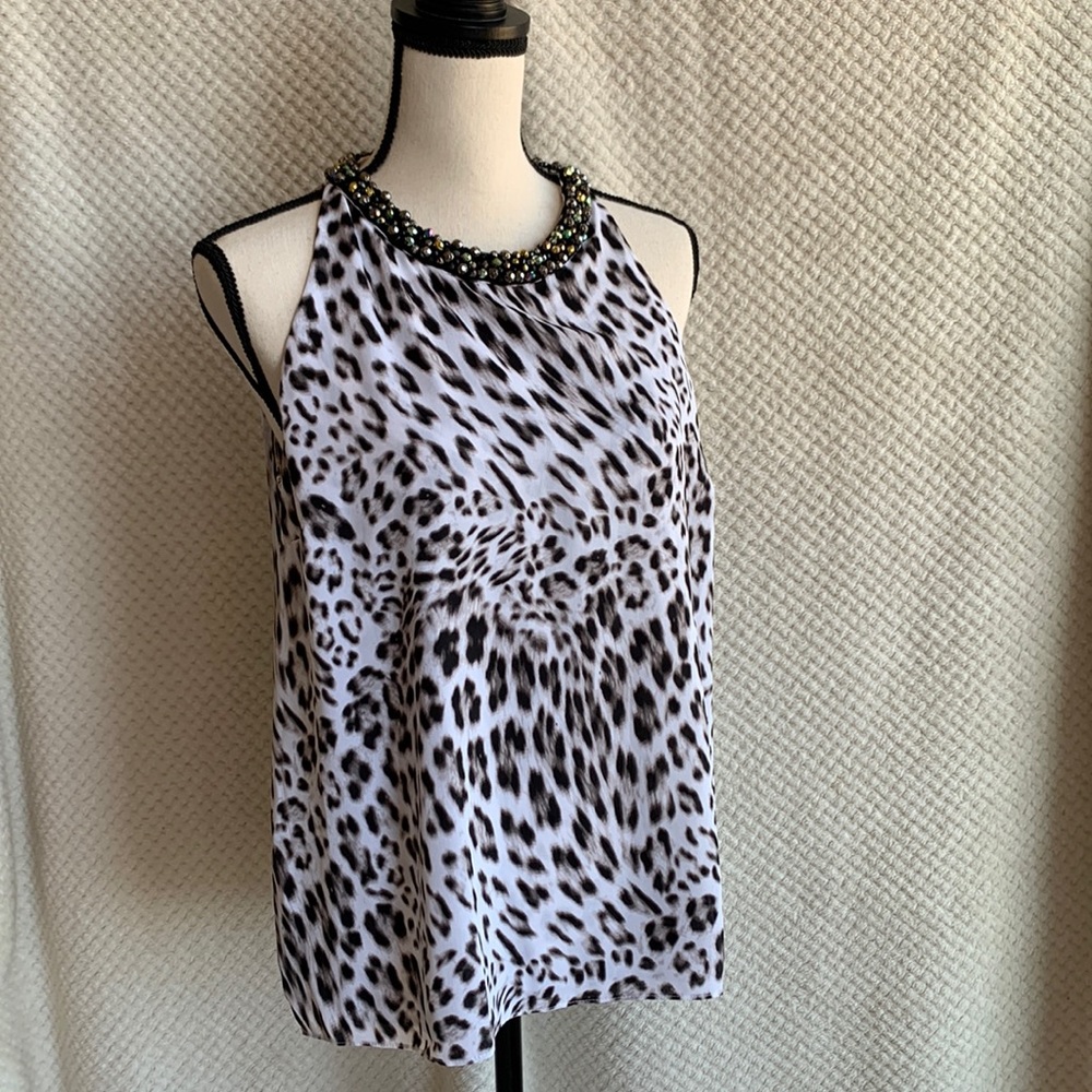 Animal print tank top